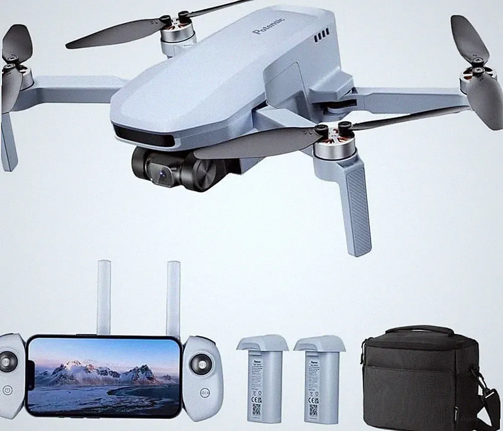 4K Drohne mit Sony Sensor GPS 2 Akkus 62 Min Flugzeit Kamera Bildstabilisierung