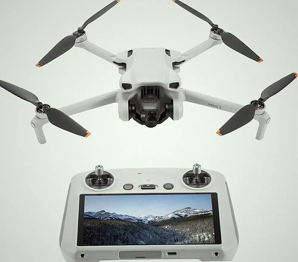 DJI Mini 3 (DJI RC) – Leichte, Faltbare Mini Drohne mit Kamera 4K HDR