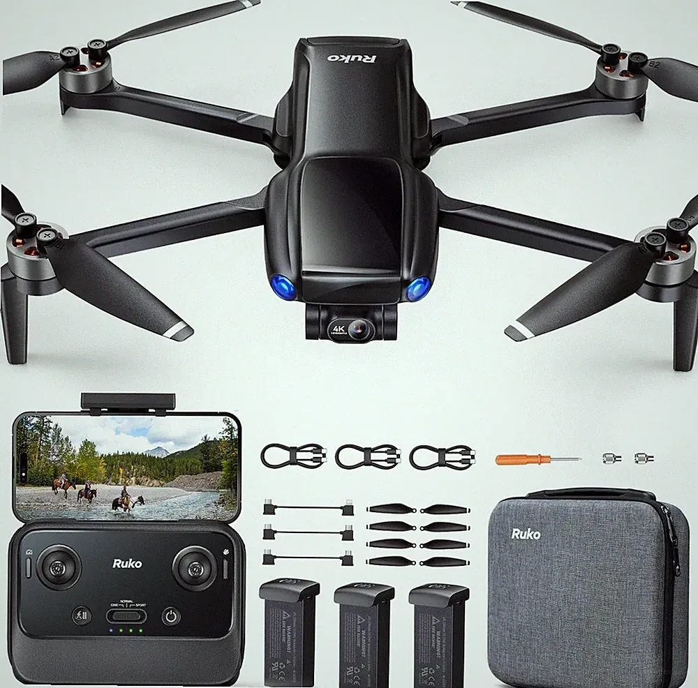 Drohne U11MINI 4K mit Kamera 8K-Fotos leicht Schwarz für Profis