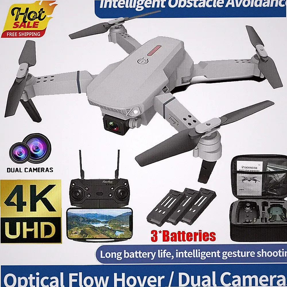 Faltbare 4K FPV Drohne mit 3 Akkus