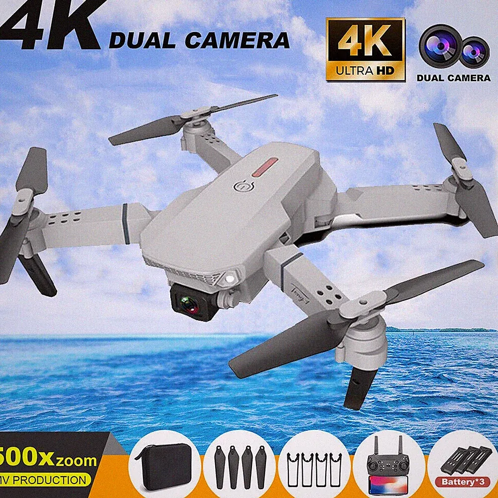 Faltbare 4K WIFI FPV Drohne mit 3 Akkus